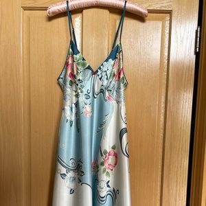 Light Blue print night gown